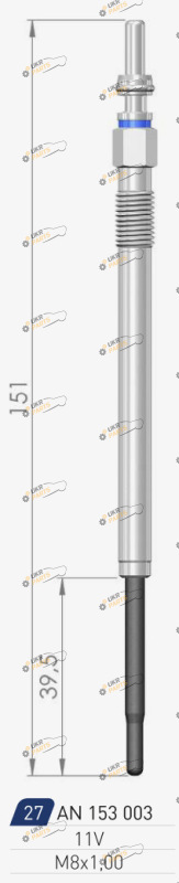 Свеча накаливания A-N PARTS 153 003